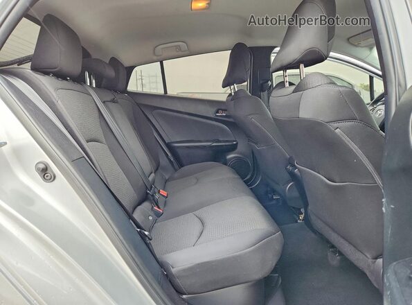 JTDKAMFUXN3156852 2022 TOYOTA PRIUS Серебряный Вид задних сидений