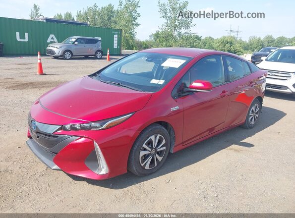 JTDKARFP0H3002694 2017 TOYOTA PRIUS PRIME Красный Передняя левая четверть