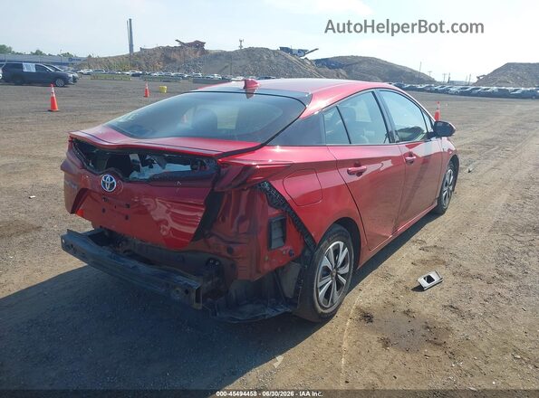 JTDKARFP0H3002694 2017 TOYOTA PRIUS PRIME Красный Вид спереди