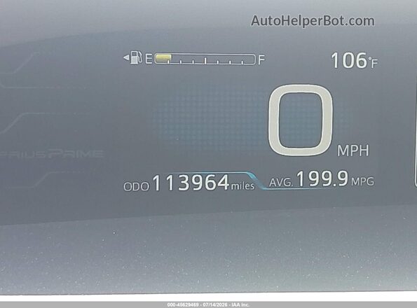 JTDKARFP0H3039826 2017 TOYOTA PRIUS PRIME Gray 