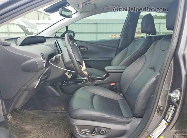 JTDKARFP0H3052009 2017 TOYOTA PRIUS Серый Вид салона спереди