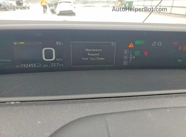 JTDKARFP0H3052009 2017 TOYOTA PRIUS Серый Вид щитка приборов