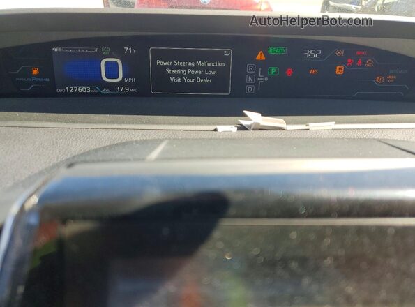 JTDKARFP0H3055735 2017 TOYOTA PRIUS Silver Vista del cuadro de instrumentos