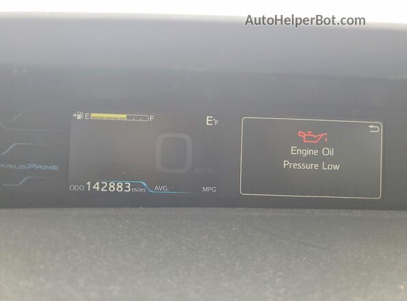 JTDKARFP0H3066864 2017 TOYOTA PRIUS White Instrument cluster view