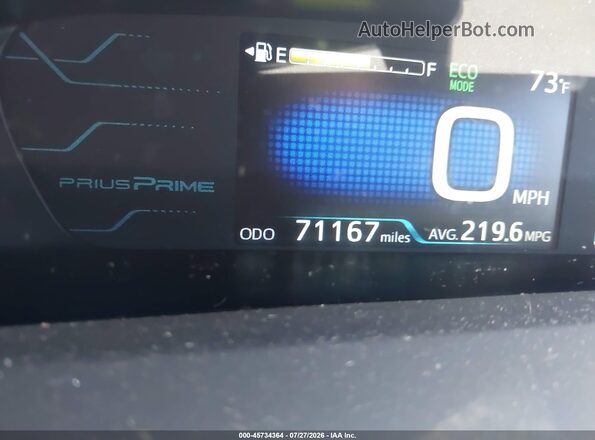 JTDKARFP0K3115231 2019 TOYOTA PRIUS PRIME Red 
