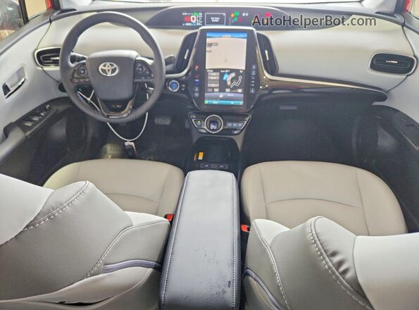 JTDKARFP0L3138591 2020 TOYOTA PRIUS Red წინა პანელის ხედი