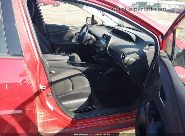 JTDKARFP0L3139532 2020 TOYOTA PRIUS PRIME Red წინა სალონის ხედი