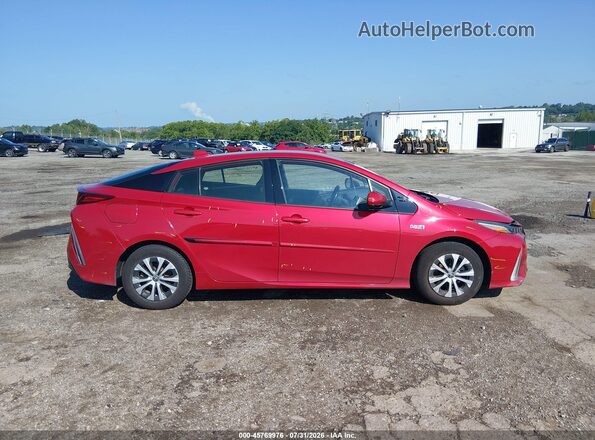 JTDKARFP0L3139532 2020 TOYOTA PRIUS PRIME Red უკანა სალონის ხედი