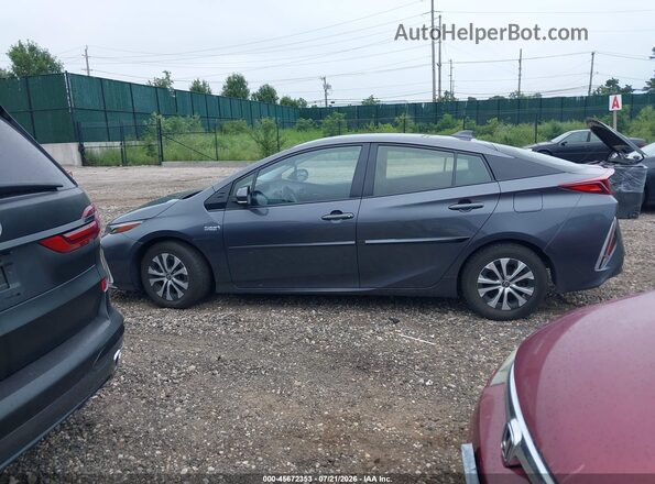 JTDKARFP0L3141054 2020 TOYOTA PRIUS PRIME Gray Սալոնի հետևի տեսք