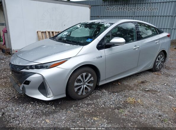 JTDKARFP0L3159585 2020 TOYOTA PRIUS PRIME Silver წინა მარცხენა ხედი სამი მეოთხედიდან