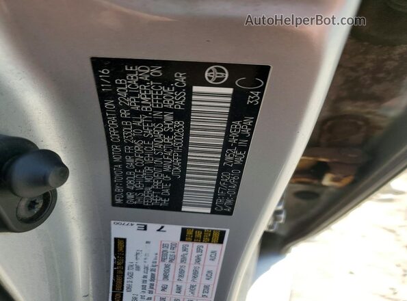 JTDKARFP1H3002638 2017 TOYOTA PRIUS Серебряный Вид подкапотного пространства