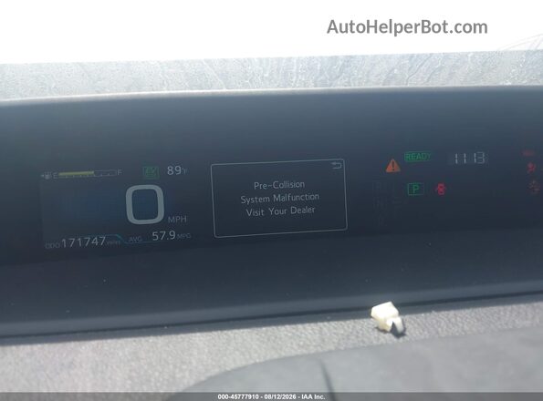 JTDKARFP1L3159501 2020 TOYOTA PRIUS PRIME Gray Widok zestawu wskaźników