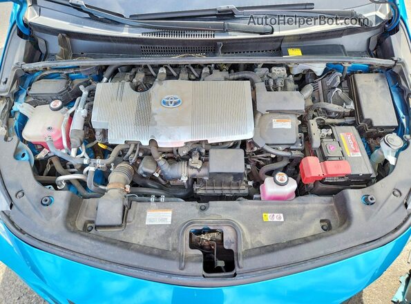 JTDKARFP2H3000705 2017 TOYOTA PRIUS Turquoise Вид задньої частини салону