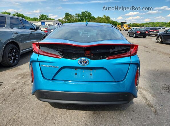 JTDKARFP2H3000705 2017 TOYOTA PRIUS Turquoise Вид ззаду