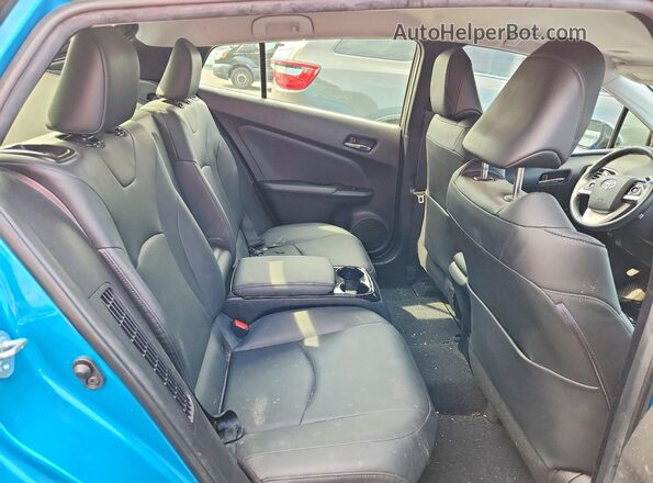 JTDKARFP2H3000705 2017 TOYOTA PRIUS Turquoise Вид задніх сидінь