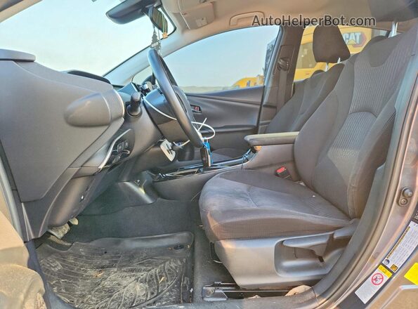 JTDKARFP2H3003099 2017 TOYOTA PRIUS Gray Widok wnętrza z przodu