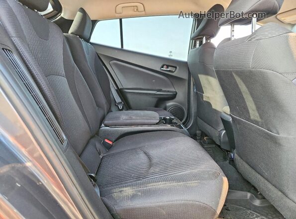 JTDKARFP2H3003099 2017 TOYOTA PRIUS Gray Widok tylnych siedzeń