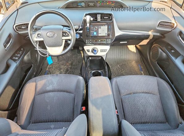 JTDKARFP2H3003099 2017 TOYOTA PRIUS Gray Widok deski rozdzielczej