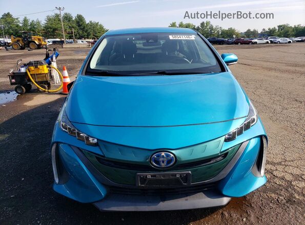 JTDKARFP2H3044073 2017 TOYOTA PRIUS Blue Vista frontal