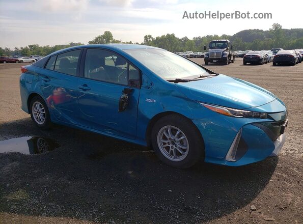 JTDKARFP2H3044073 2017 TOYOTA PRIUS Blue Delantero derecho