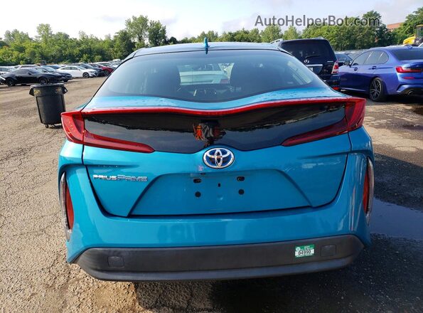 JTDKARFP2H3044073 2017 TOYOTA PRIUS Blue Vista trasera