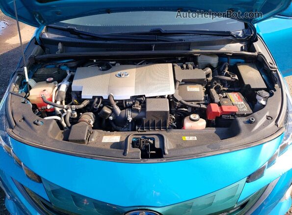 JTDKARFP2H3044073 2017 TOYOTA PRIUS Blue Vista interior trasera