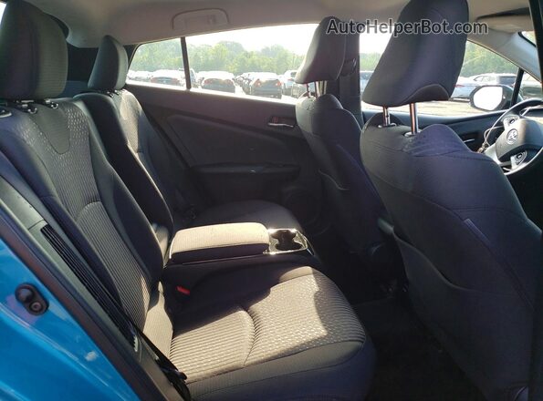 JTDKARFP2H3044073 2017 TOYOTA PRIUS Blue Vista de los asientos traseros