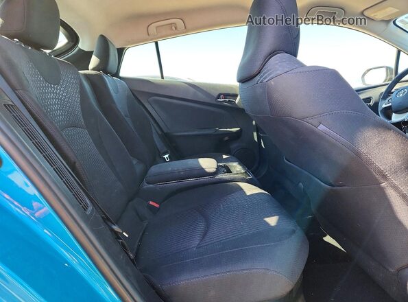 JTDKARFP2H3067126 2017 TOYOTA PRIUS Blue უკანა სავარძლების ხედი