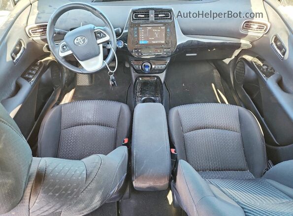JTDKARFP2H3067126 2017 TOYOTA PRIUS Blue წინა პანელის ხედი