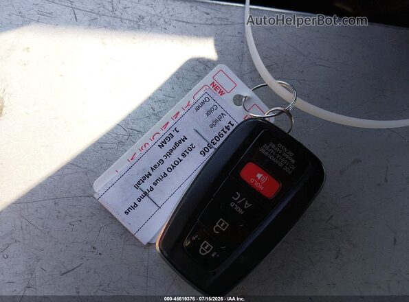 JTDKARFP2J3097300 2018 TOYOTA PRIUS PRIME Серый Вид панели приборов