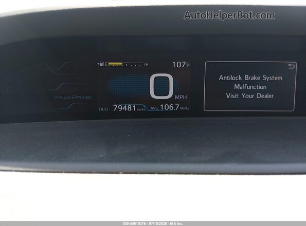 JTDKARFP2J3097300 2018 TOYOTA PRIUS PRIME Серый Вид задних сидений