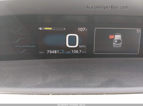 JTDKARFP2J3097300 2018 TOYOTA PRIUS PRIME Серый 