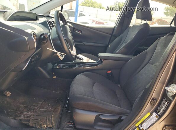 JTDKARFP3H3025256 2017 TOYOTA PRIUS Gray Front interior view