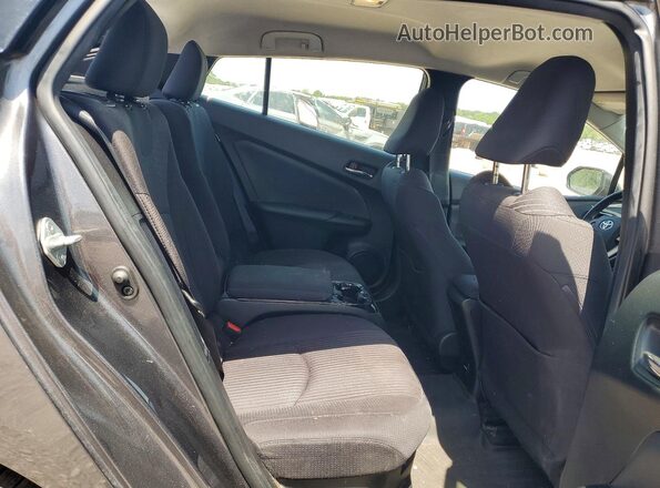 JTDKARFP3H3025256 2017 TOYOTA PRIUS Gray Rear seats view