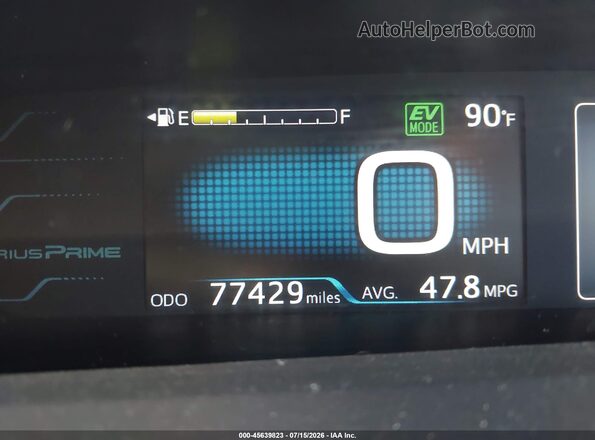 JTDKARFP3H3038976 2017 TOYOTA PRIUS PRIME Gray 
