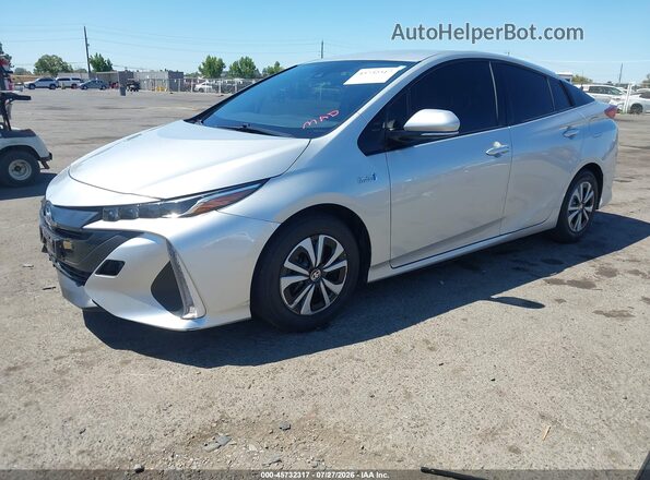 JTDKARFP3H3041280 2017 TOYOTA PRIUS PRIME Silver Առջևի ձախ երեք քառորդ տեսարան