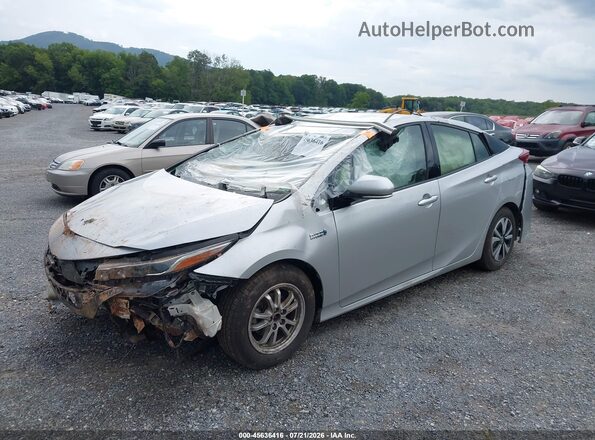 JTDKARFP3H3049993 2017 TOYOTA PRIUS PRIME Серебряный Передняя левая четверть