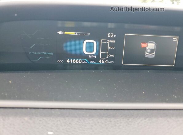 JTDKARFP3H3059357 2017 TOYOTA PRIUS Blue Instrument cluster view