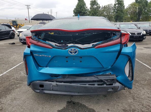JTDKARFP3H3059357 2017 TOYOTA PRIUS Blue Rear view