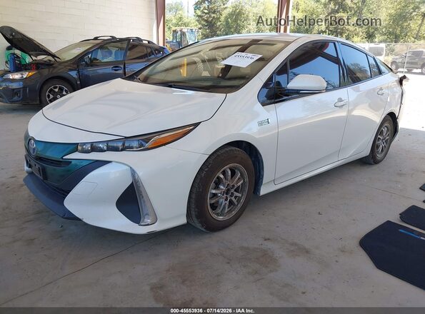 JTDKARFP3J3082014 2018 TOYOTA PRIUS PRIME White Առջևի ձախ երեք քառորդ տեսարան
