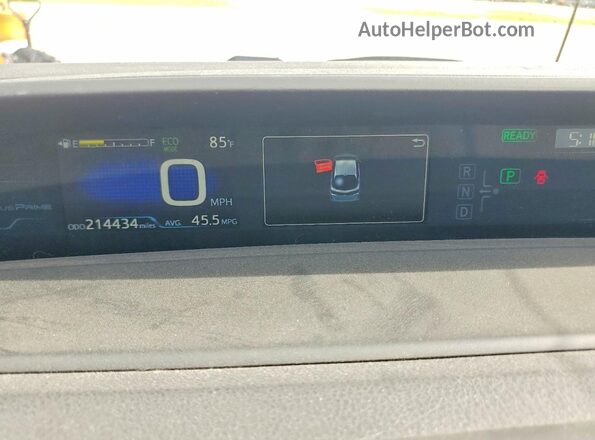 JTDKARFP3K3115160 2019 TOYOTA PRIUS Silver Widok zestawu wskaźników