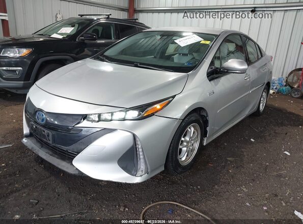 JTDKARFP4H3012032 2017 TOYOTA PRIUS PRIME Silver Vista tres cuartos delantera izquierda