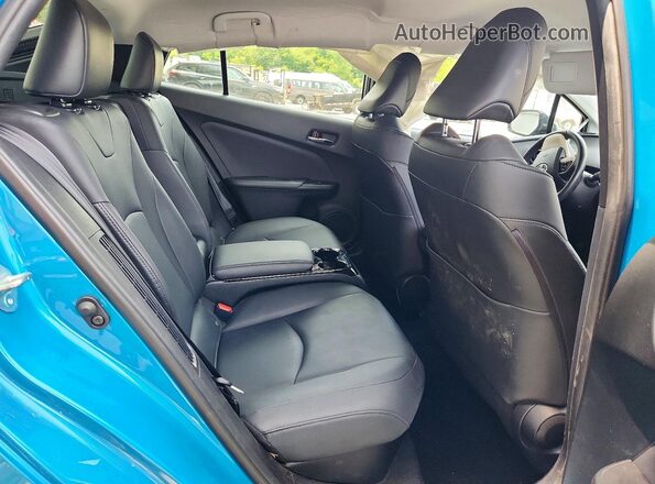 JTDKARFP4H3019899 2017 TOYOTA PRIUS Blue Հետևի նստատեղերի տեսք