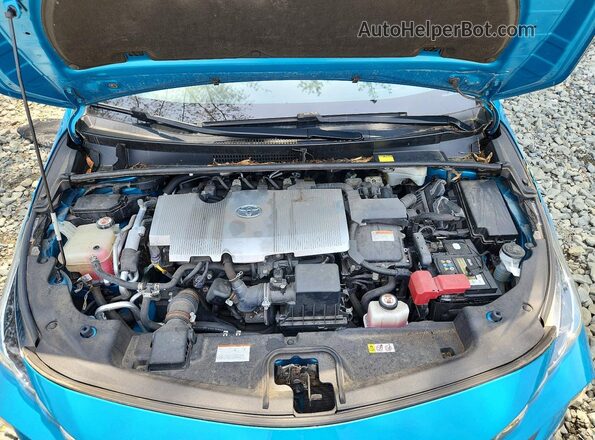 JTDKARFP4H3019899 2017 TOYOTA PRIUS Blue Սալոնի հետևի տեսք