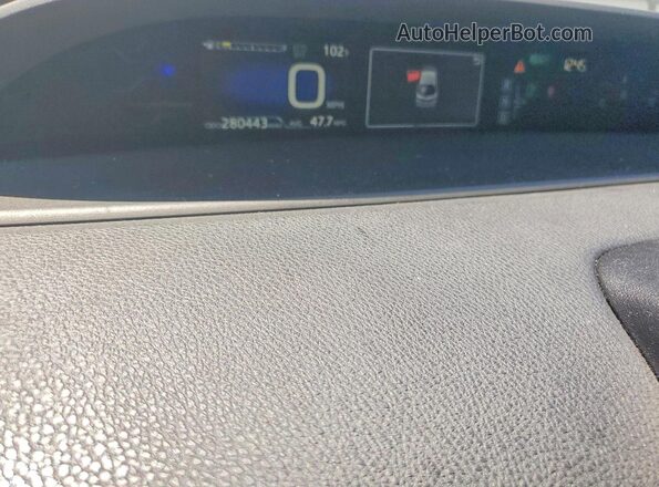 JTDKARFP4H3043667 2017 TOYOTA PRIUS Gray Widok zestawu wskaźników