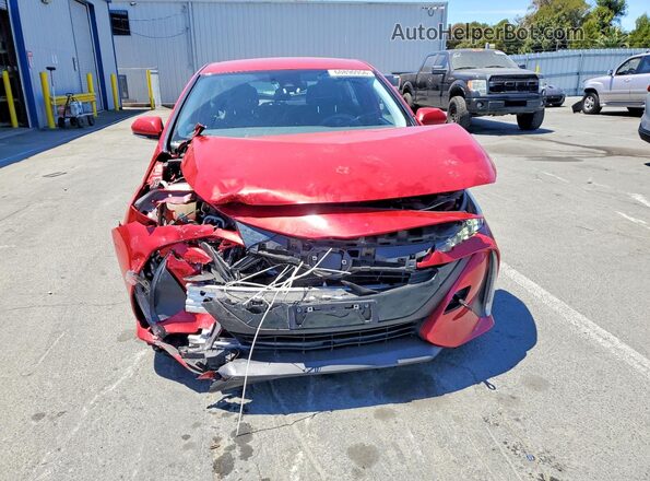JTDKARFP4L3127979 2020 TOYOTA PRIUS Red Front view