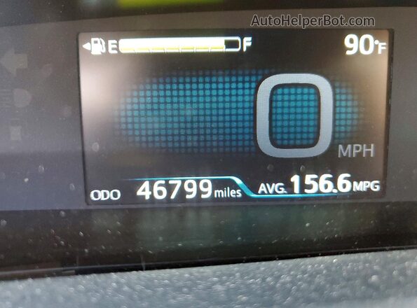 JTDKARFP4L3127979 2020 TOYOTA PRIUS Red Instrument cluster view