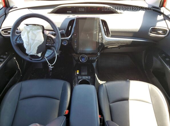 JTDKARFP4L3127979 2020 TOYOTA PRIUS Red Dashboard view