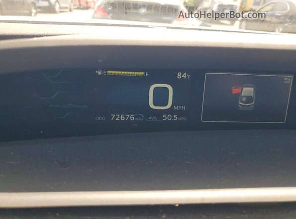 JTDKARFP5H3009107 2017 TOYOTA PRIUS White Սարքավորումների վահանակի տեսք