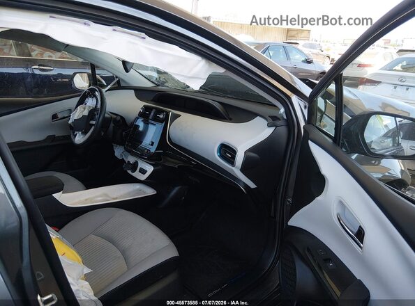 JTDKARFP5H3034587 2017 TOYOTA PRIUS PRIME Gray Вид салону спереду